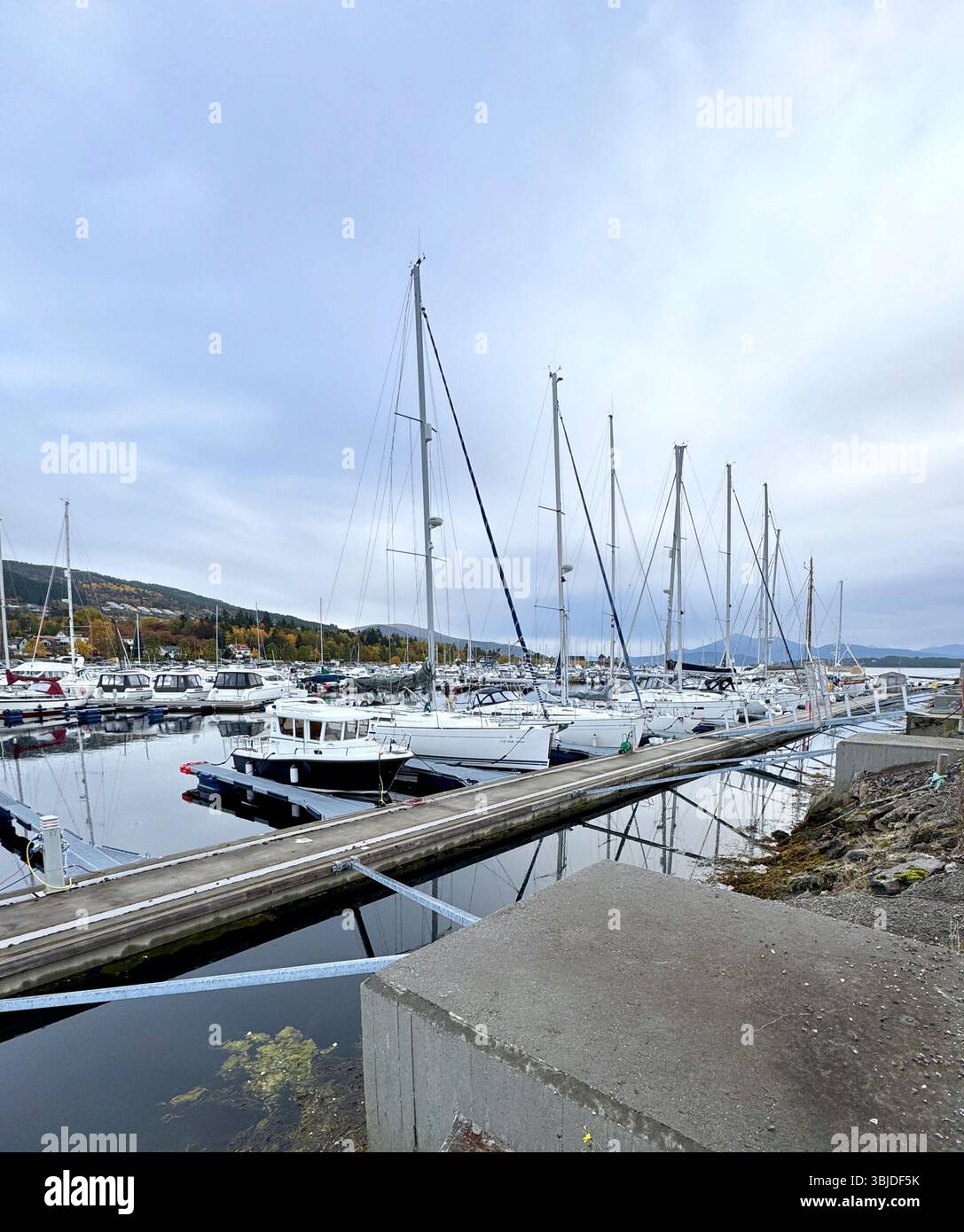 Molde Småbåthavn. Molde Marina. Molde, Nrway. - Smartphone Captured Stock Image