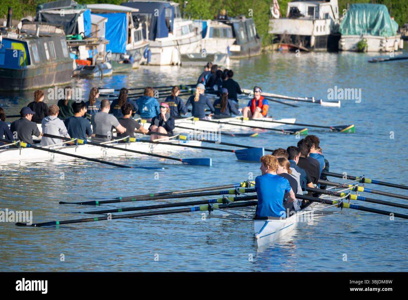 Team Rowing Thames Rowing teams on the Thames by Iffley Lock and downstream of Oxford. It ...
