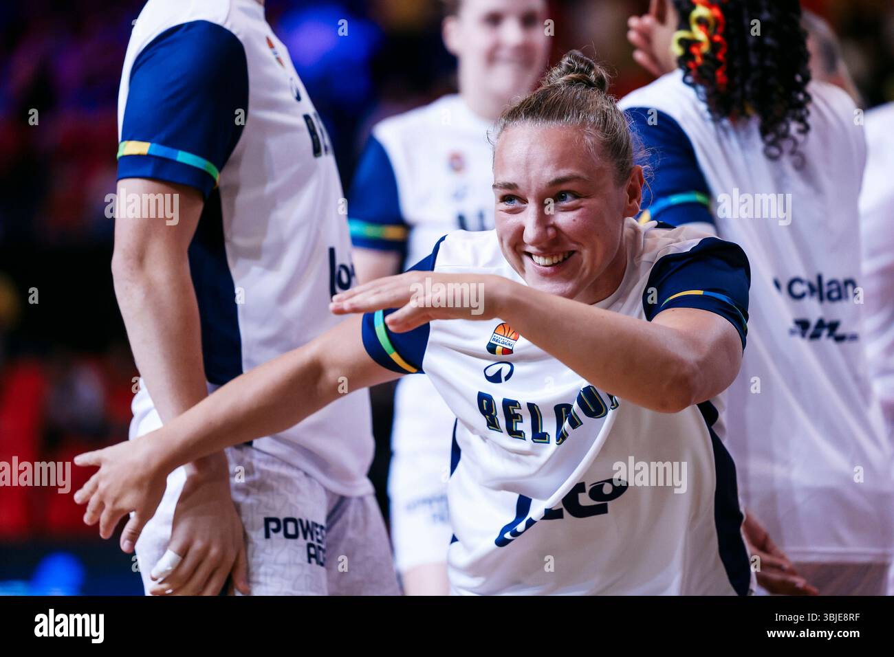 Elise Ramette (Belgien, 4) Basketball Damen Testspiel: Belgien ...