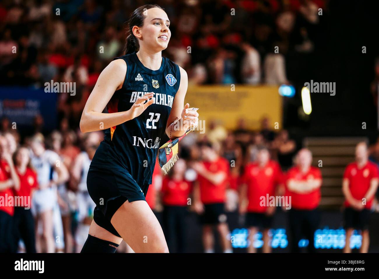 Emily Bessoir (Deutschland, 22) Basketball Damen Testspiel: Belgien ...