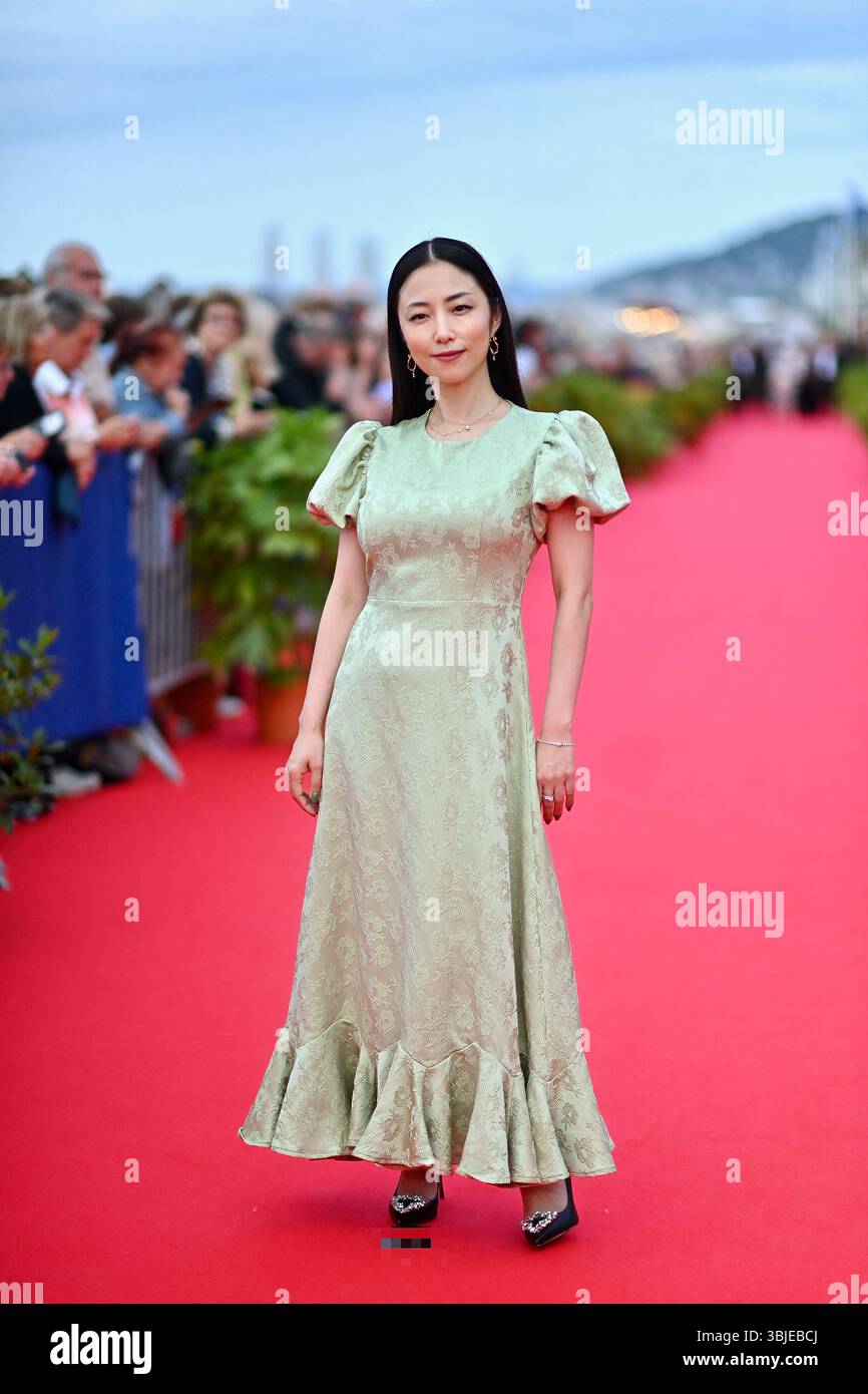 Megumi attends the award red carpet during Day Four of the 39th Cabourg ...