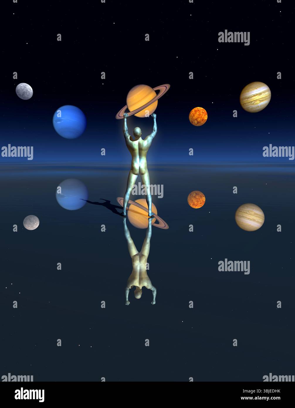 Planet Positioning Guide Positioning The Planets Stock Photo - Alamy