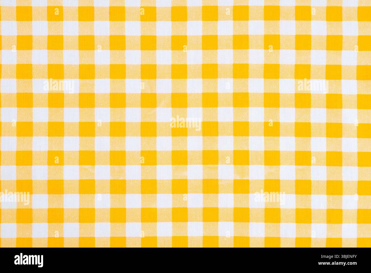 Yellow color gingham check pattern that can be used for background Stock Photo