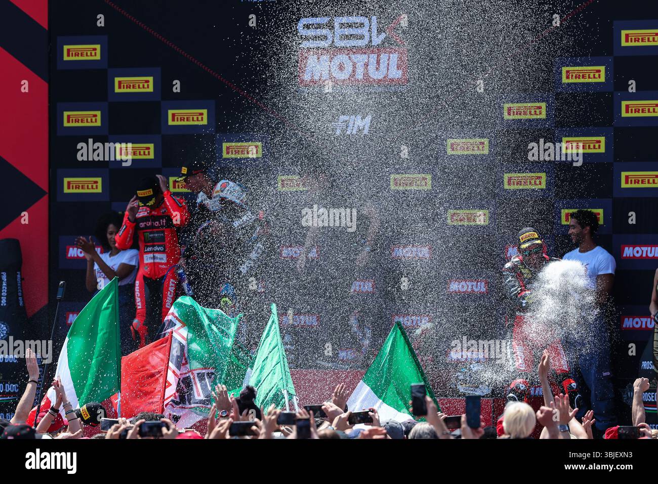 Danilo Petrucci of Barni Spark Racing Team with Ducati Panigale V4R ...