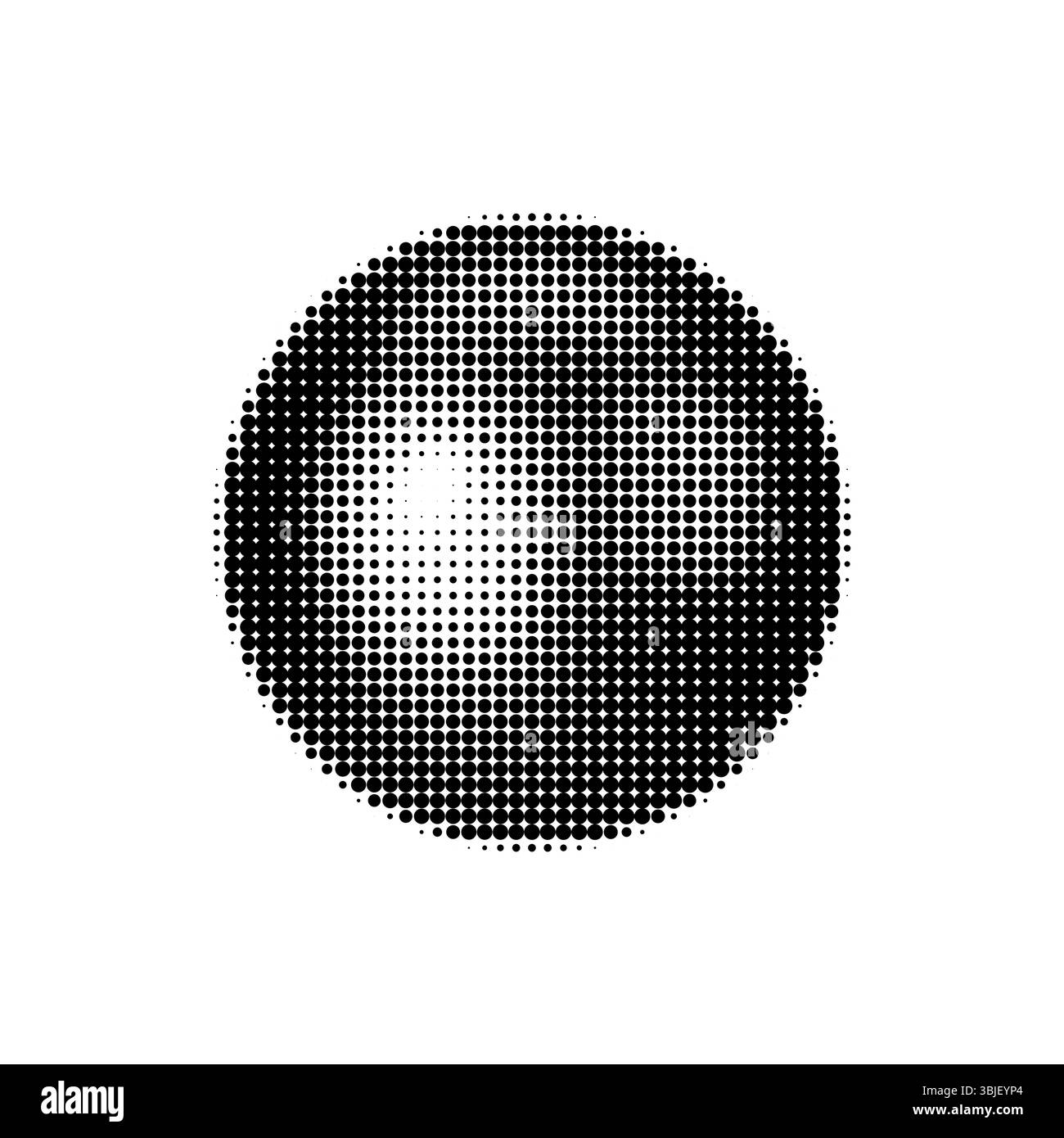 Monochrome halftone sphere vector illustration. Abstract dotted pattern ...