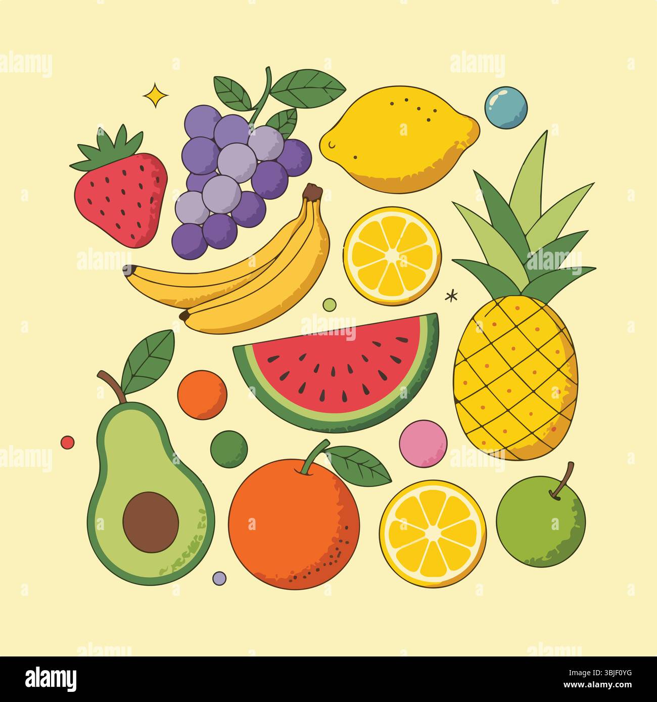 Printable fruit Stock Vector Images - Alamy