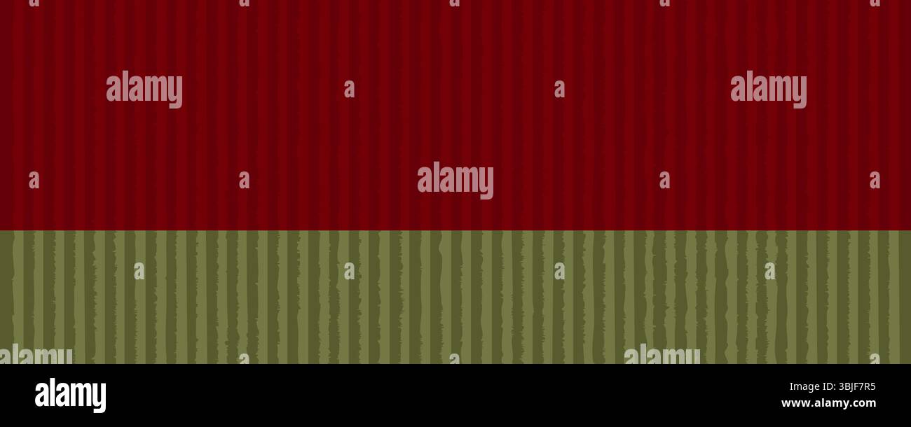 Stylized pattern featuring alternating red and green jagged stripes. Perfect for backgrounds, branding, digital artwork and creative projects. Vector Stock Vector