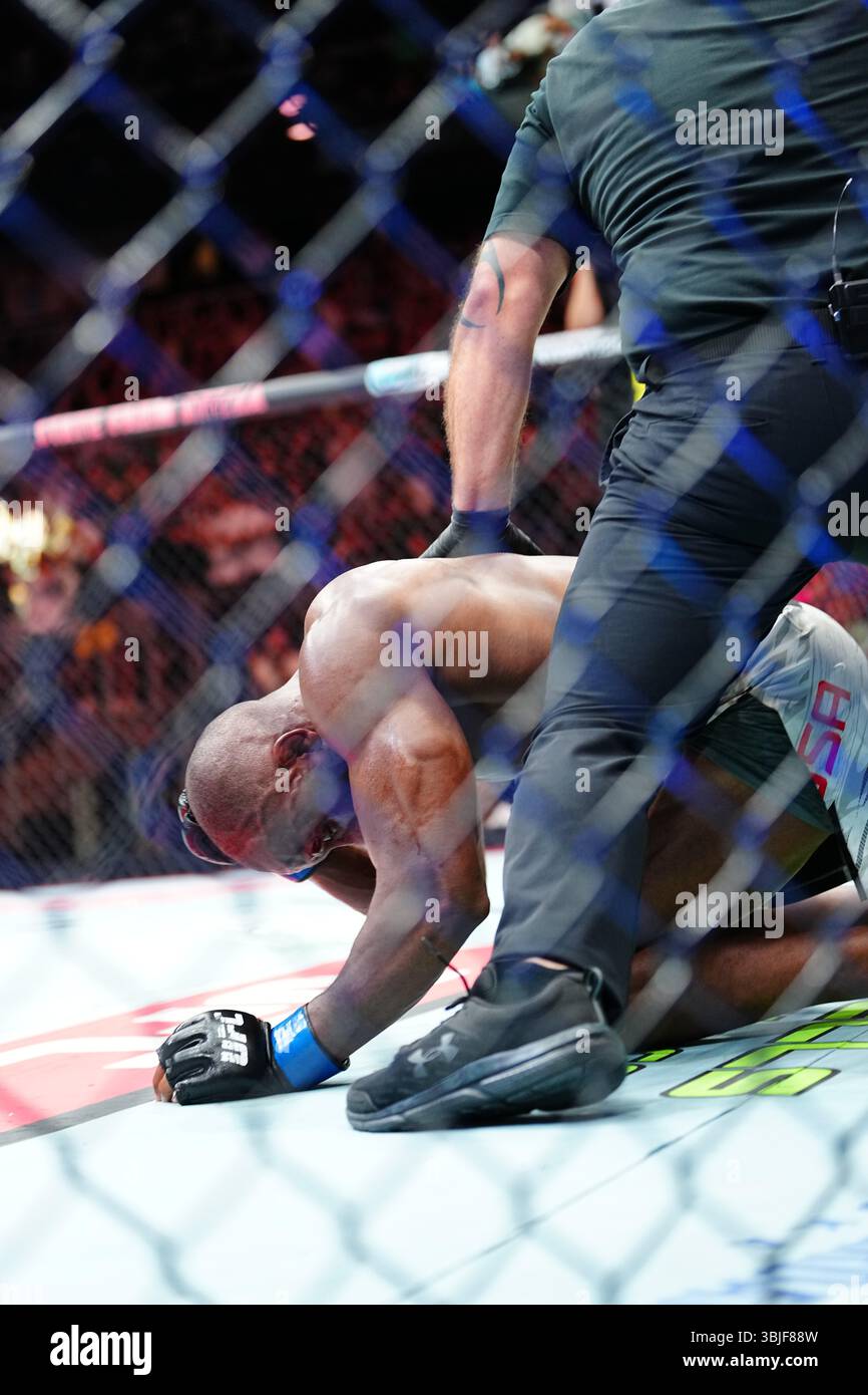 Phill Rwe Team ATLANTA, GA - JUNE 14: Phil Rowe and Ange Loosa meet in the octagon for ...