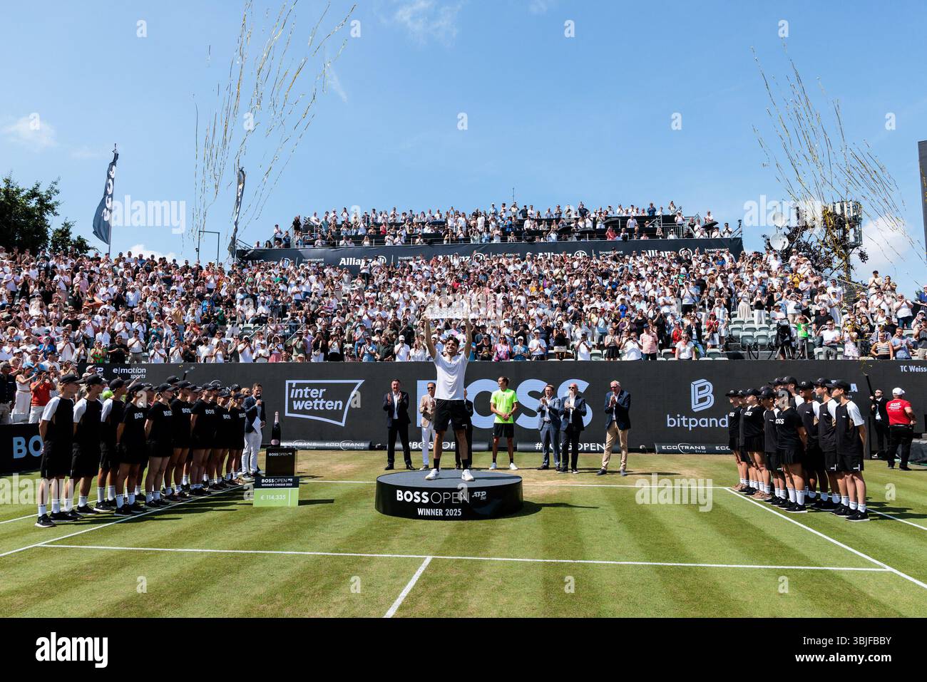 Boss Open Stuttgart, Deutschland. 15th June, 2025. Sieger der BOSS OPEN 2025 ...