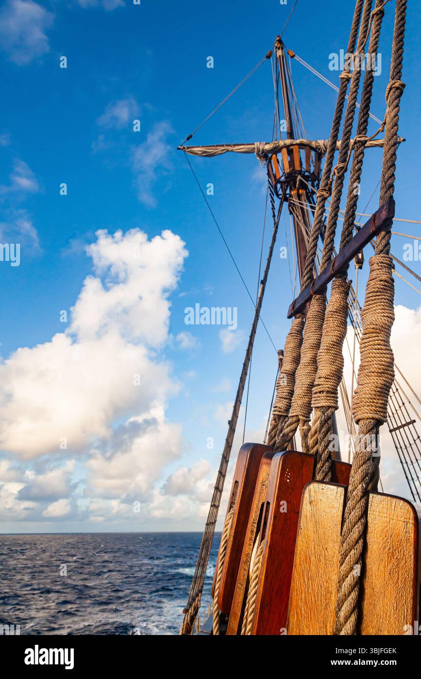 Mast Rope Rope ladders on the mast hi-res stock photography and images - Alamy