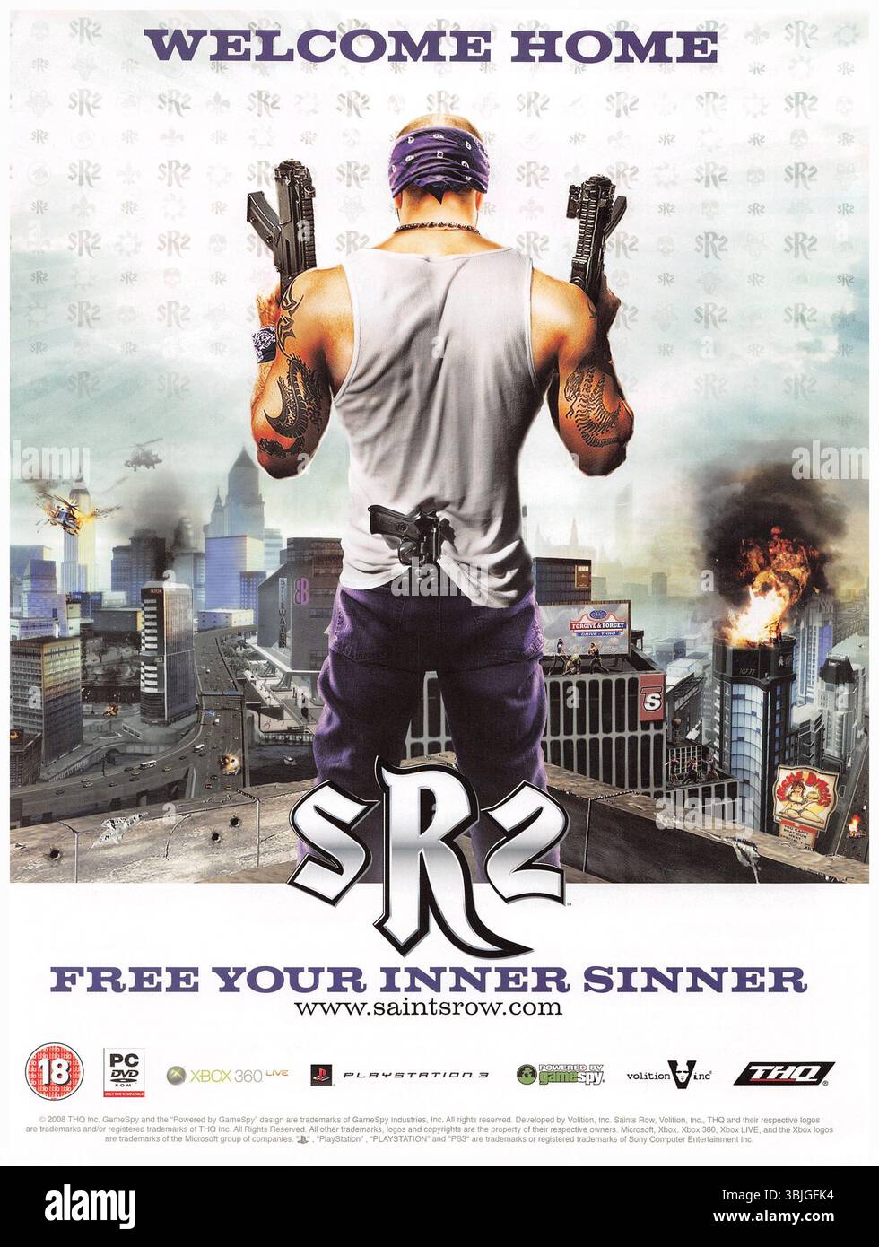 2008 Saints Row 2 video game by Volition poster Stock Photo - Alamy