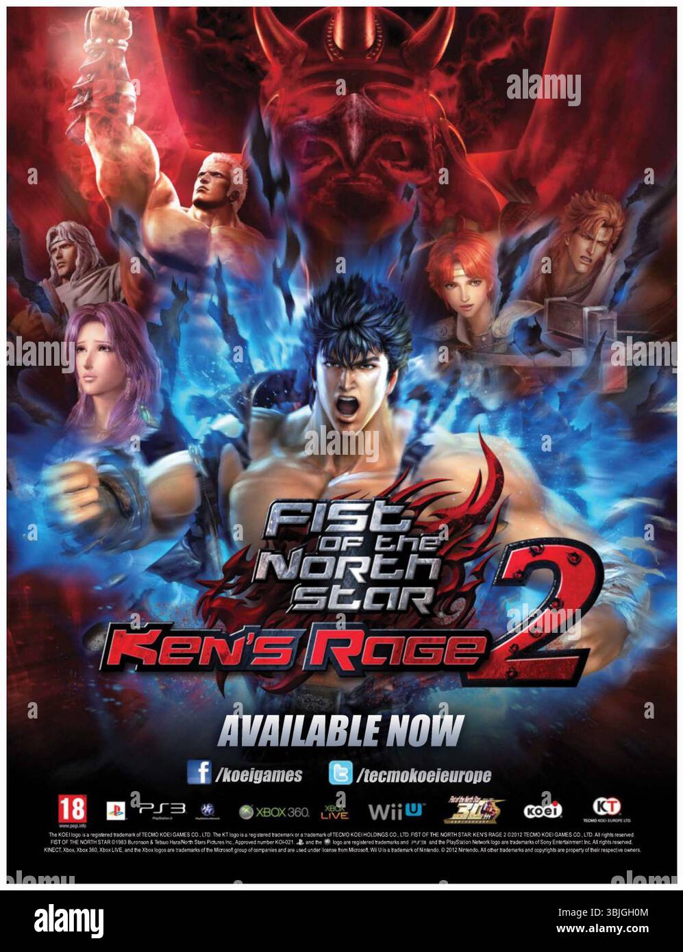Ken Rage Charts 2013 Fist of the North Star: Ken's Rage 2 by Koei video game ad Stock ...