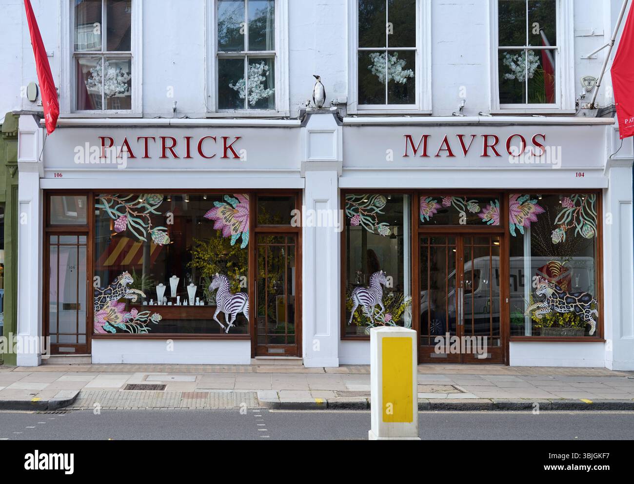 Jewelry store in Chelsea area,  London branch of an African company Stock Photo