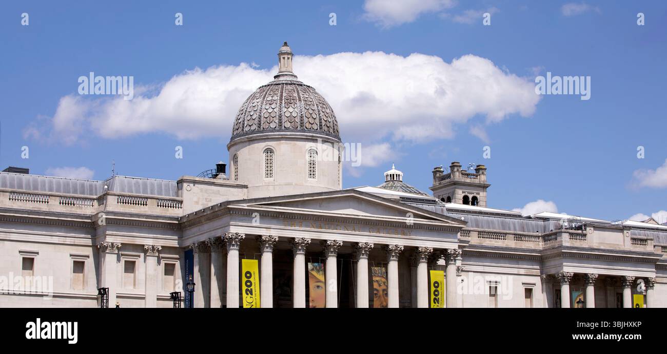 The National Gallery Trafalgar Square Westminster London Stock Photo