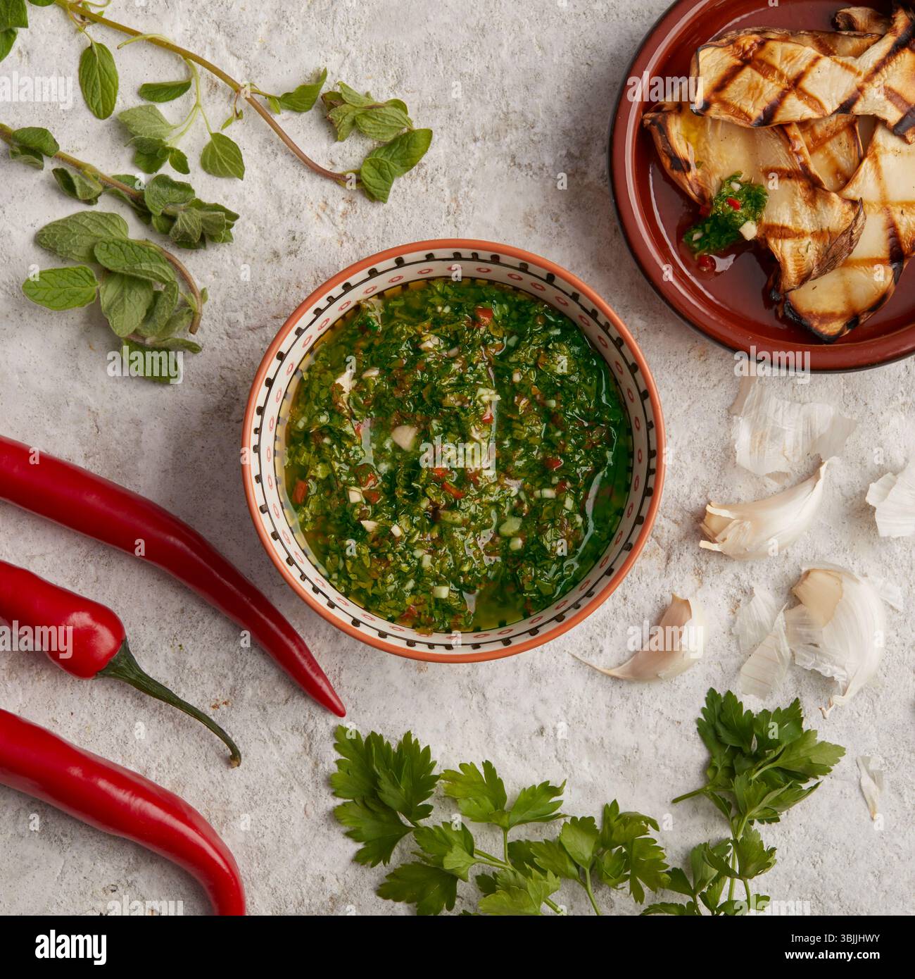 Salsa Verde Stock Photo