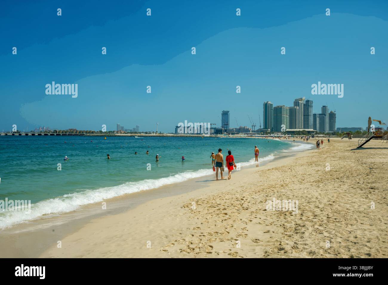 06-16-2025 dubAI uae dyllic Jumeirah Beach with white sand, excellent ...