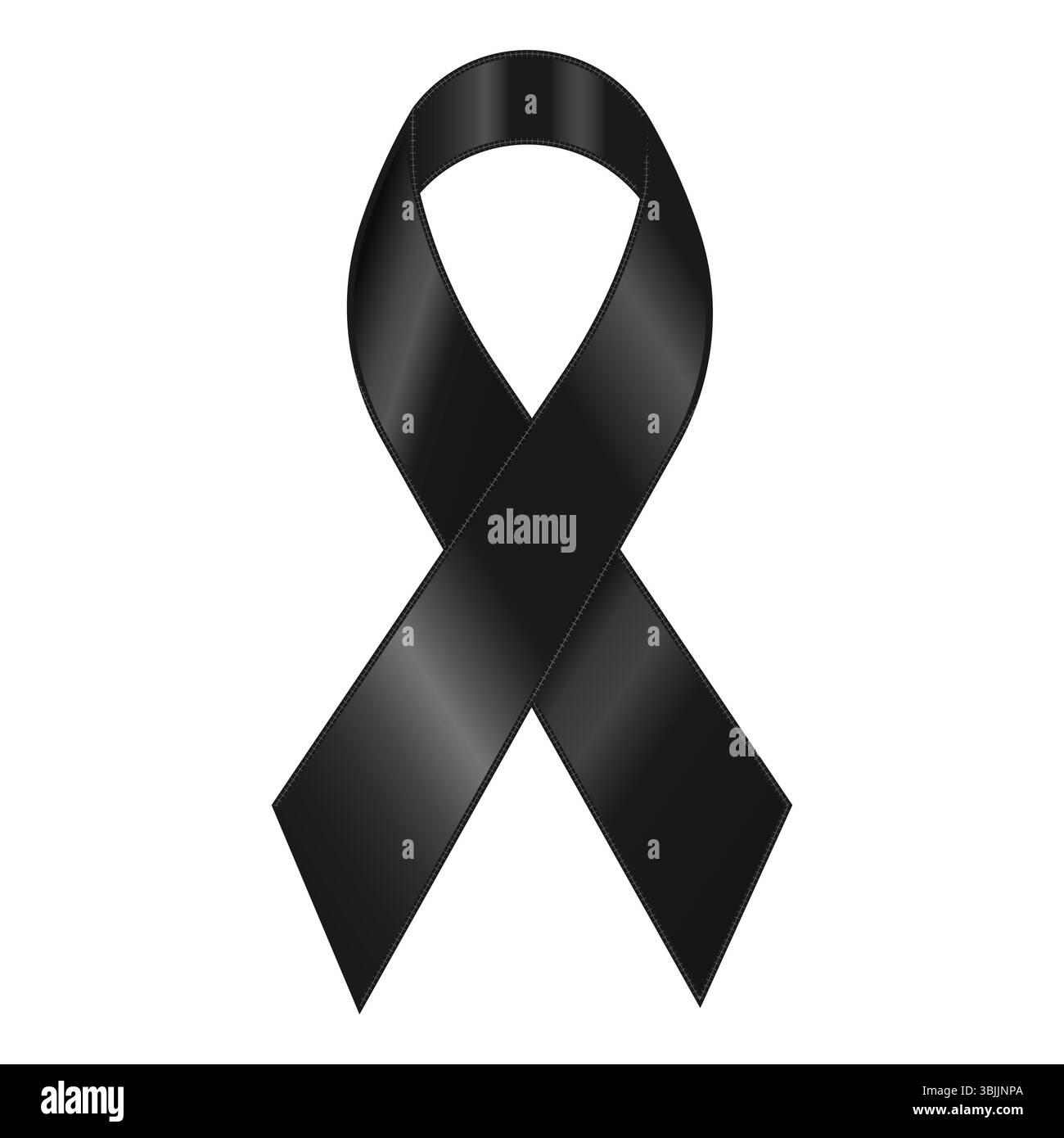 A black ribbon that serves as a powerful symbol of grief, loss, and ...