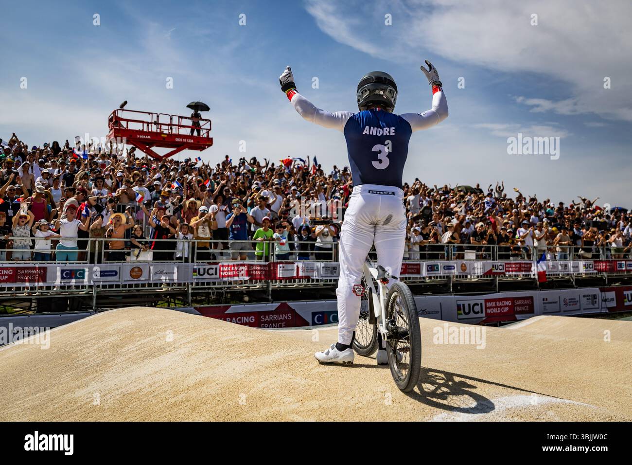 SARRIANS, FRANCE - JUNE 15: Sylvain Andre of France during the UCI BMX ...