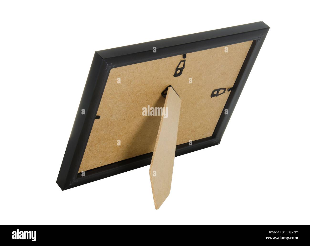 realistic back of photo frame on white background Stock Photo - Alamy