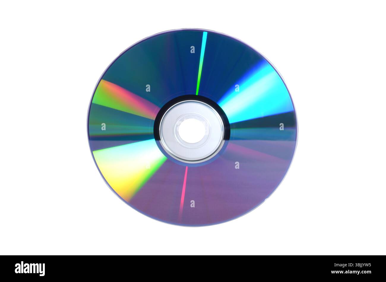 Single disc cd dvd isolated on white bacground Stock Photo - Alamy