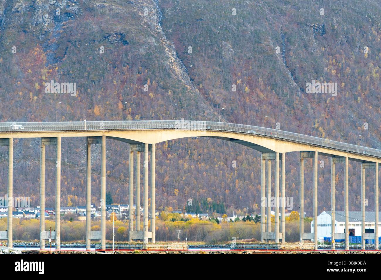 The Tromso Bridge - Norway Stock Photo