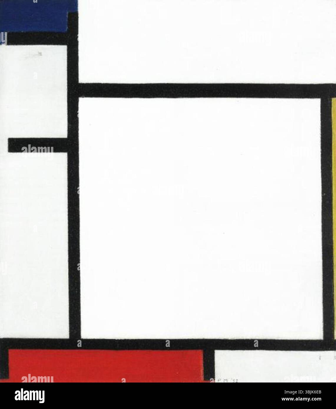 *Composition with blue, yellow, red, and gray* (1922) by Piet Mondrian ...
