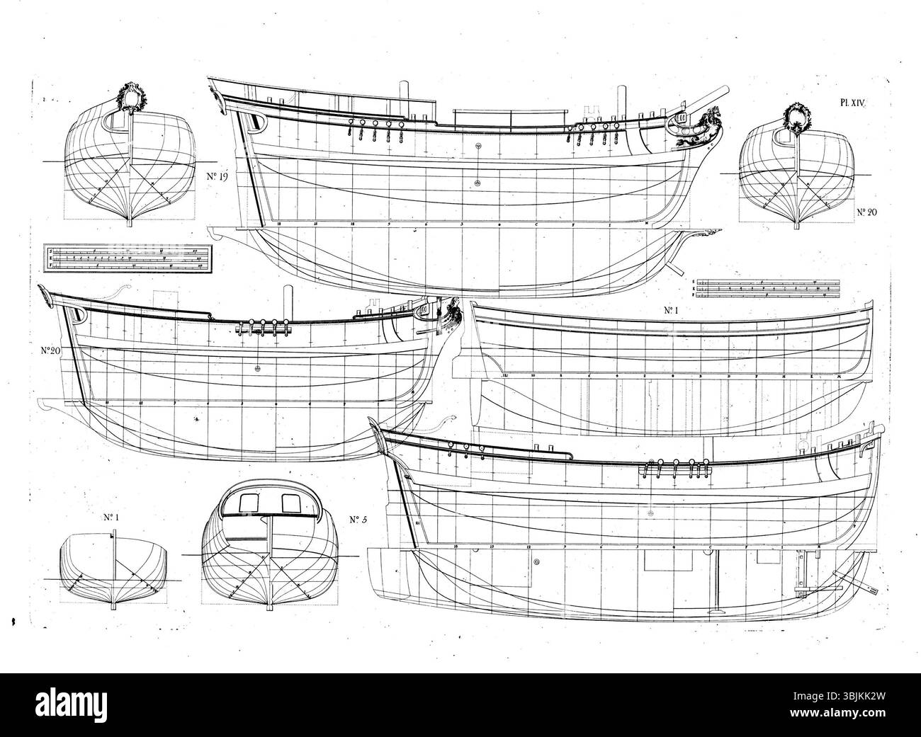 Barque Rigging Drawings Architecturan xiv hi-res stock photography and images - Alamy