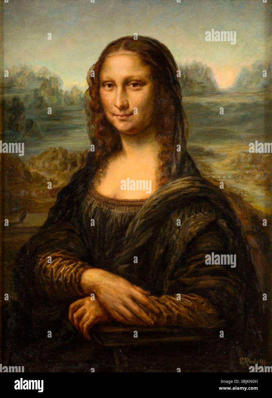 Mona lisa painting original hi-res stock photography and images