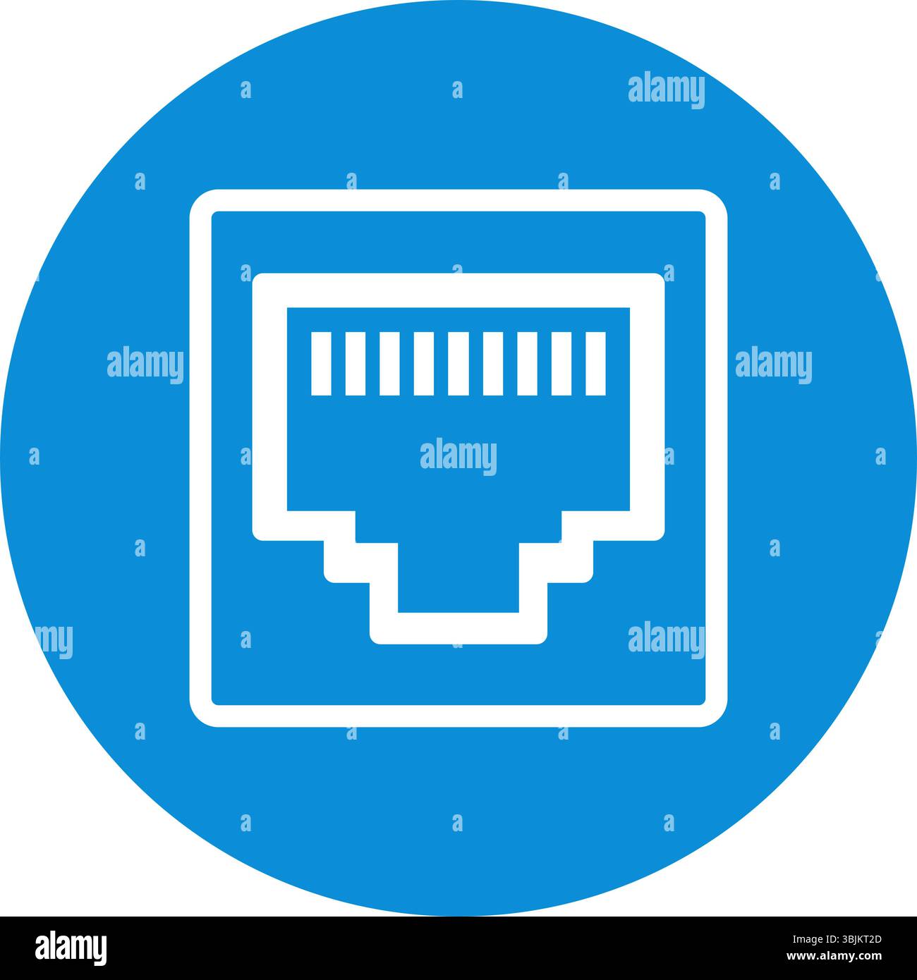 Computer port icon design template Stock Vector