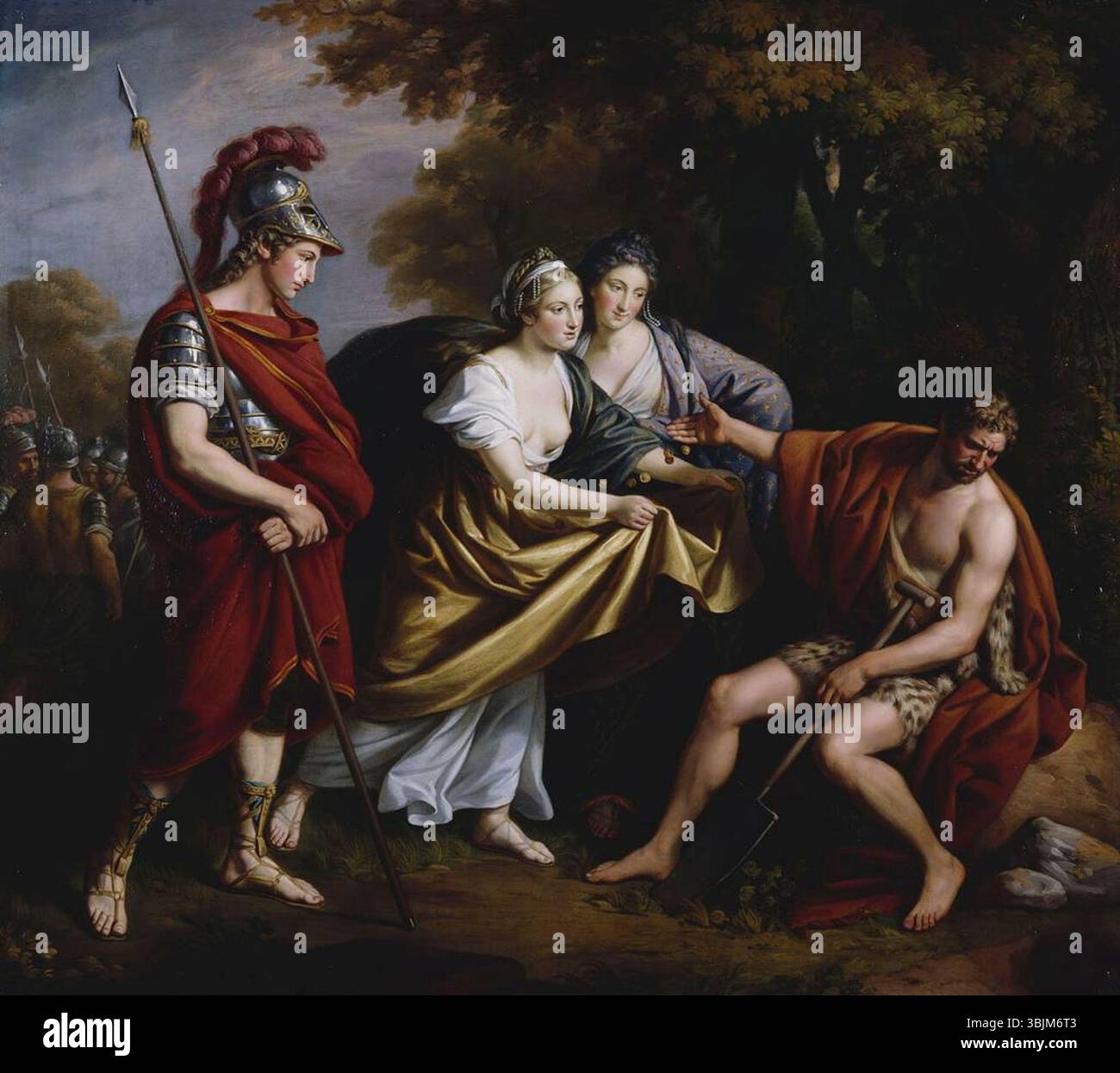 Nathaniel Dance-Holland's 1765–1770 painting of Timon of Athens depicts ...