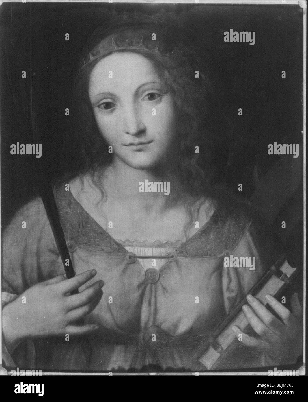 Bernardino Luini’s painting of Saint Catherine of Alexandria, created ...