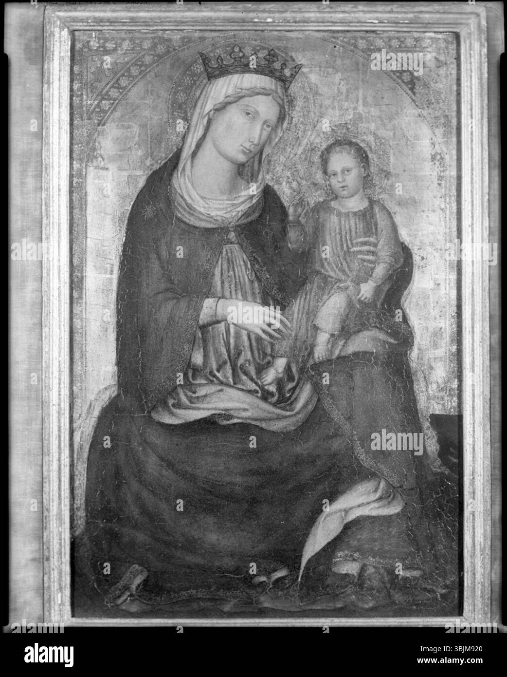 Martino di Bartolomeo (1389–1434) painted 'Virgin and Child' in tempera ...