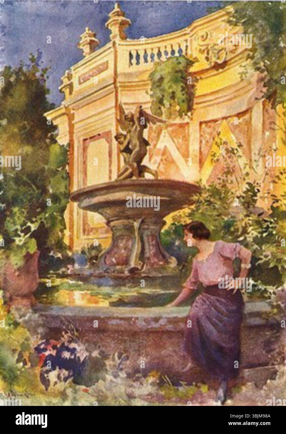 Edward Caruana Dingli s Fountain Sant Antonio Gardens 1927 Captures 