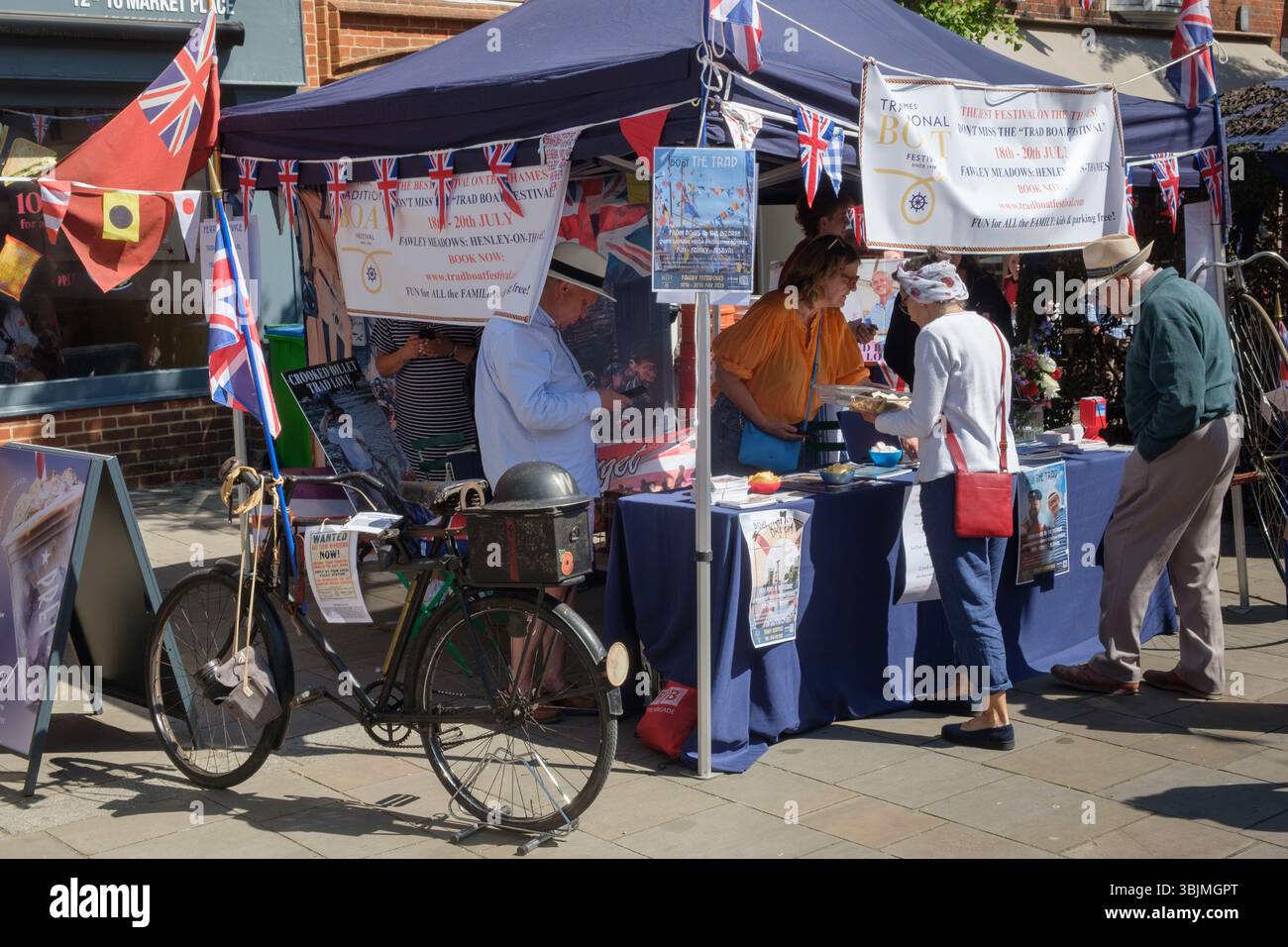 VE Day celebrations in Henley-on-Thames, Oxfordshire Stock Photo
