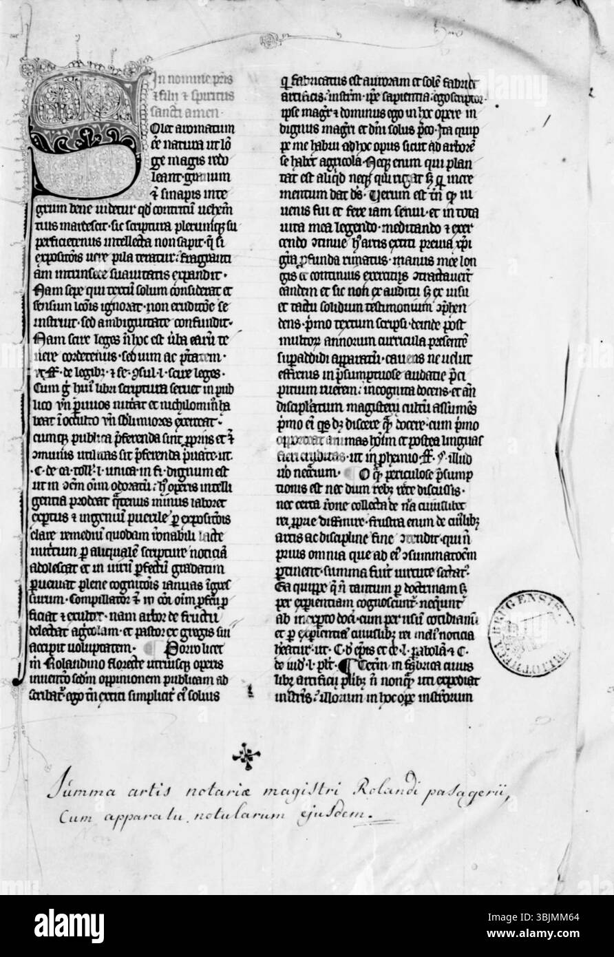 Summa Work The 'Summa Artis Notariae' by Roffredo da Benevento is a 13th-14th ...
