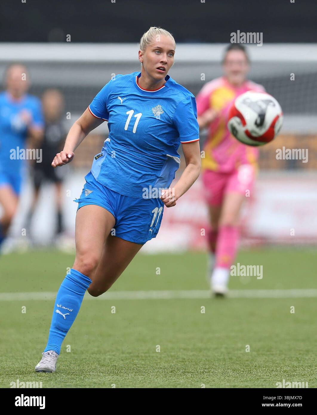 Falkirk, Scotland, June 2nd 2025: Birta Georgsdóttir of Iceland in ...