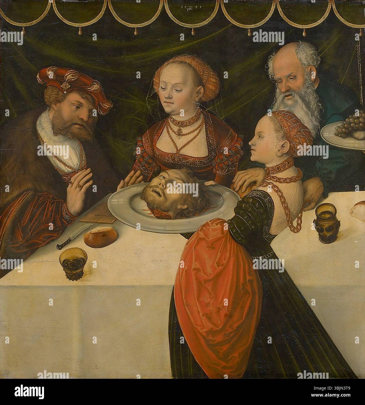 *Gastmahl des Herodes* (The Feast of Herod) by Lucas Cranach the Elder ...