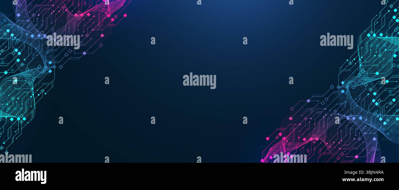 Artificial Intelligence or machine learning vector design. Quantum ...