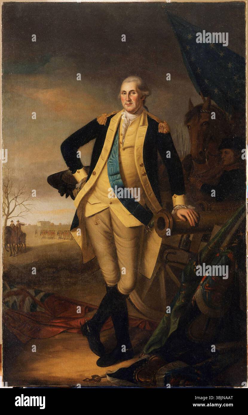 Charles Willson Peale’s iconic portrait of George Washington, painted ...