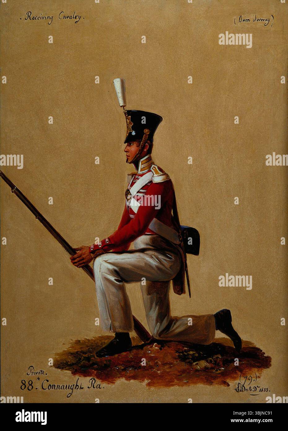 Alexandre-Jean Dubois Drahonet’s *Private Owen Sweeny* (1833) depicts