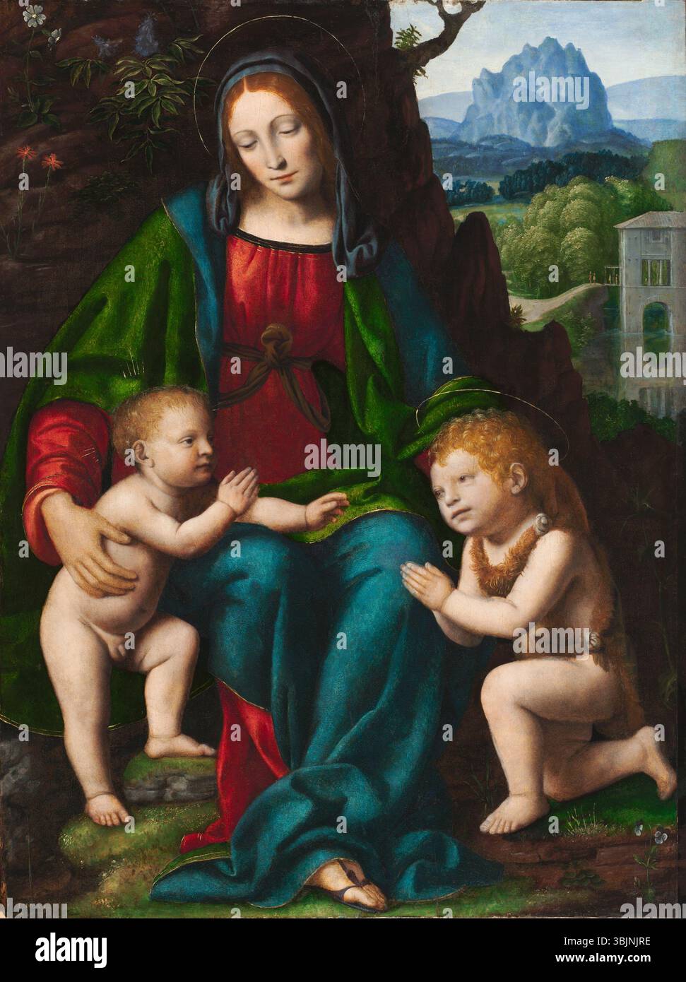Bernardino Luini's 'Virgin and Child with the Infant Saint John the ...