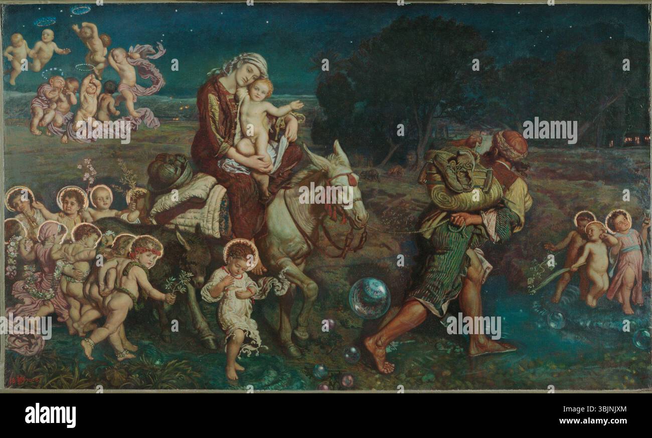 Stampa Su Tela William Holman Hunt – La Luce Del Mondo, Quadro Ready To Hang 40x50 Cm