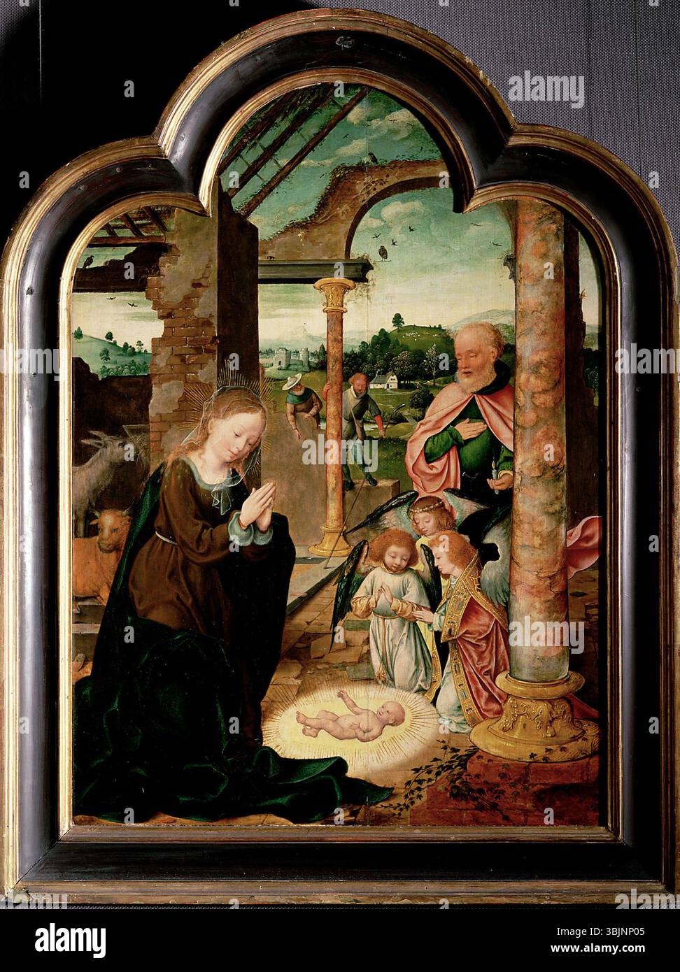 Joos van Cleve's 'The Birth of Christ' (circa 1520) portrays the ...