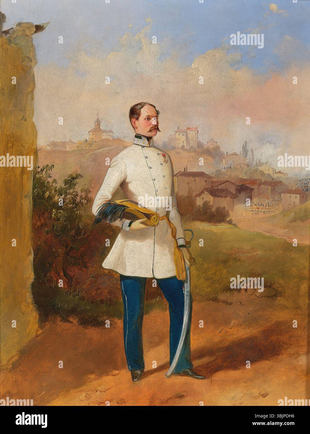 This portrait by Wilhelm Richter depicts Oberst Friedrich Freiherr von ...