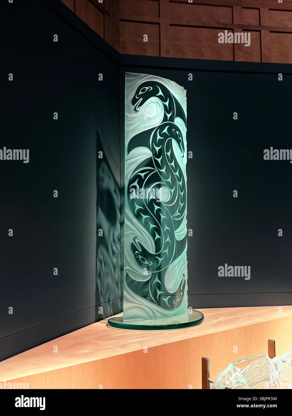 American Indian artwork at the Eiteljorg Museum, Indianapolis, Indiana, USA - Smartphone Captured Stock Image