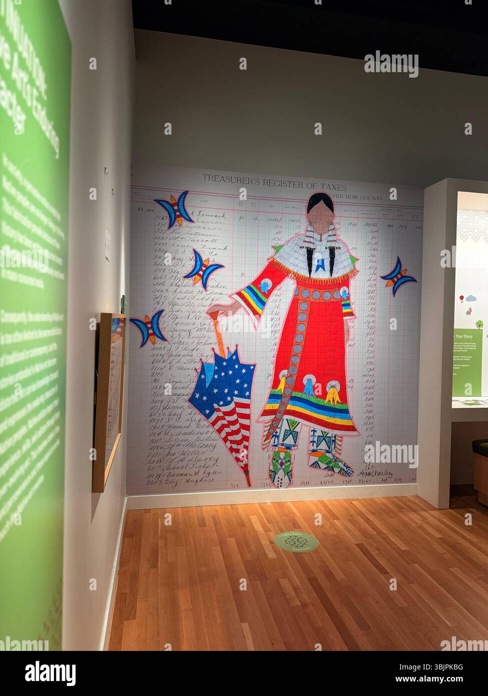 American Indian artwork at the Eiteljorg Museum, Indianapolis, Indiana, USA - Smartphone Captured Stock Image