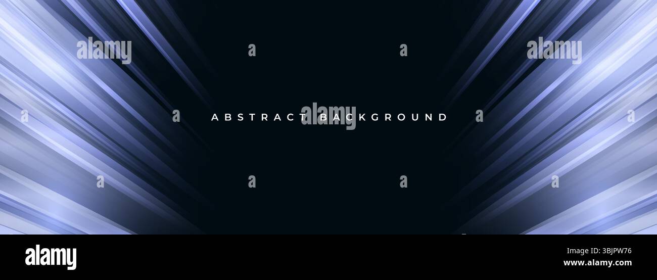 Black and blue wide modern abstract background with glowing high-speed ...