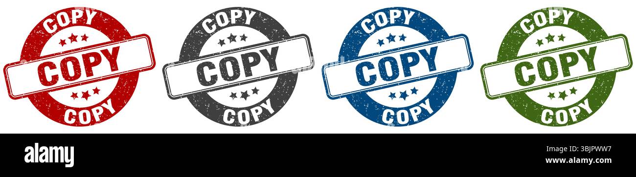 copy stamp. copy  stamp set on white background Stock Vector