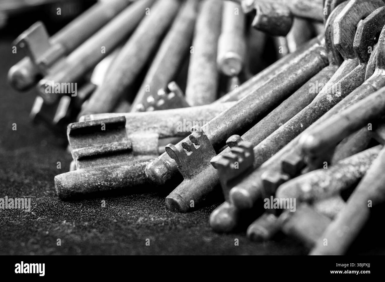 Large group of group of objects Black and White Stock Photos Images