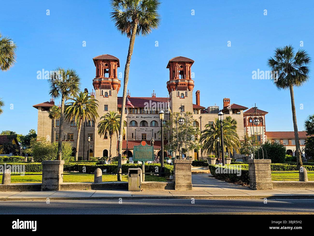 Alcazar Hotel and Lightner Museum, St Augustine, Florida. The historic building also houses the City Hall. - Smartphone Captured Stock Image